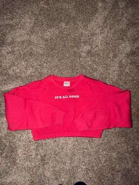 Freeze Cropped Sweatshirt "It's All Good"‎